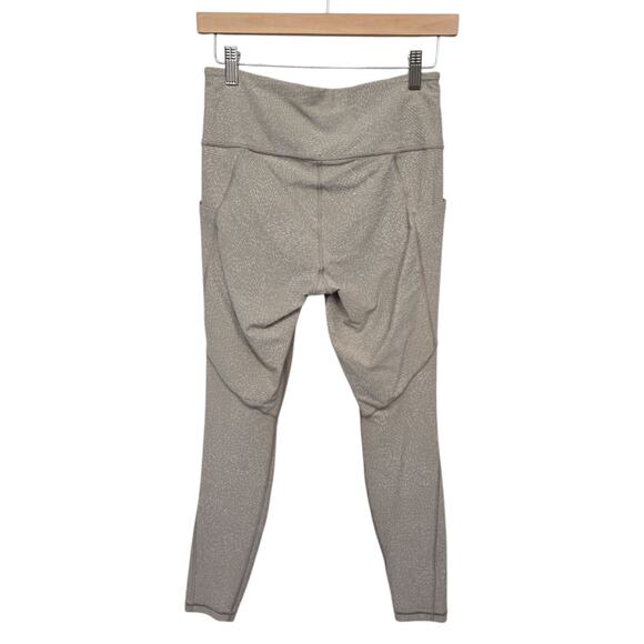 Athleta Salutation Stash Pocket Leggings Beige Women’s Size Small Tight Athletic - Picture 2 of 9
